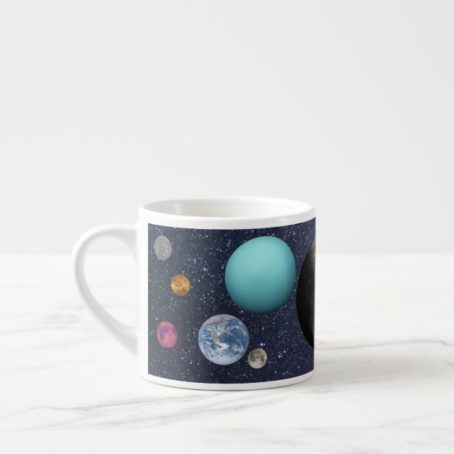Solar system planets espresso cup (Left)