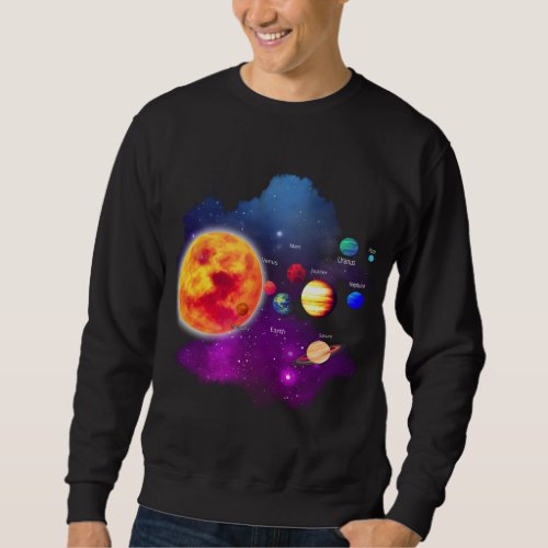 Solar System Planets for Astronomy and Space Geeks Sweatshirt