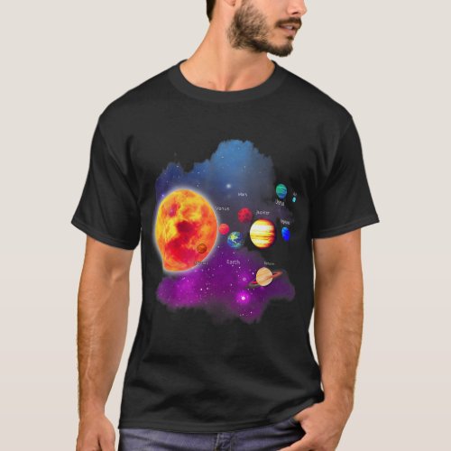 Solar System Planets for Astronomy and Space Geeks T_Shirt