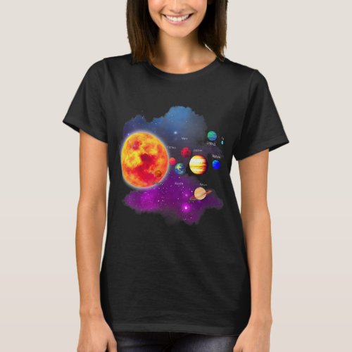 Solar System Planets for Astronomy and Space Geeks T_Shirt
