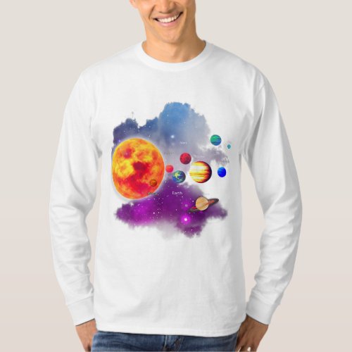 Solar System Planets for Astronomy and Space Geeks T_Shirt