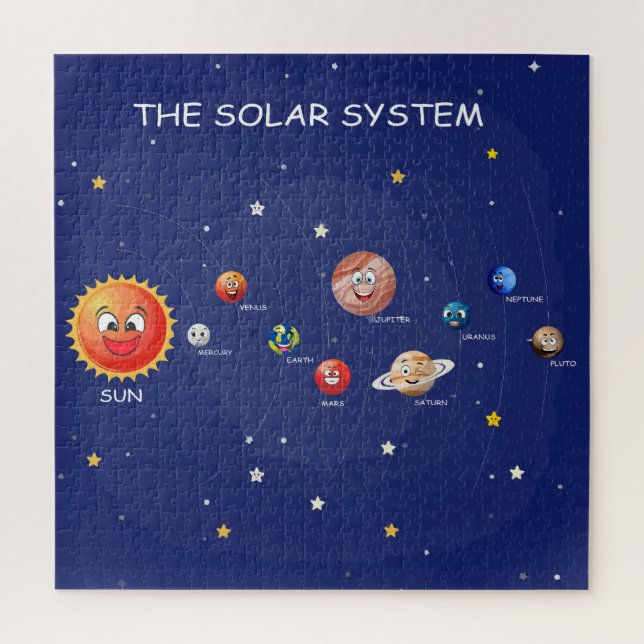 Solar System Planets jigsaw puzzle (Vertical)