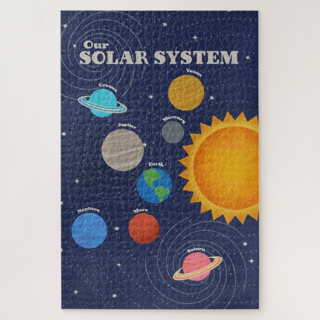 Solar System Planets Jigsaw Puzzle (Vertical)