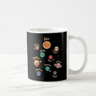 Solar System Planets Kids Knowledge Outer Space Coffee Mug