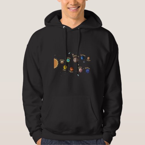 Solar System Planets Kids Knowledge Outer Space Hoodie
