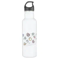 Solar System Planets Kids Knowledge Outer Space Stainless Steel Water Bottle