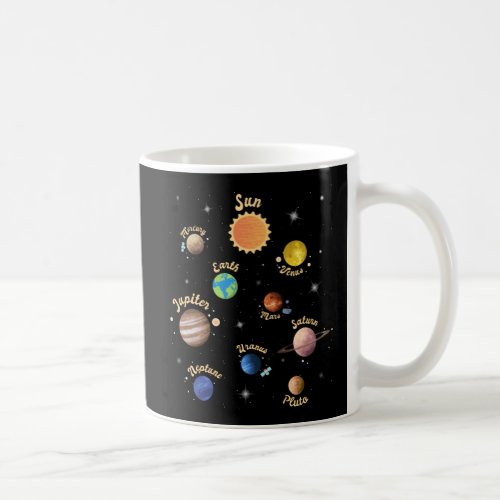 Solar System Planets Kids Knowledge Outer Space T_ Coffee Mug