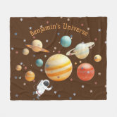 Solar system store fleece blanket