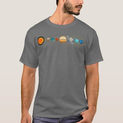 solar system planets realistic  T_Shirt