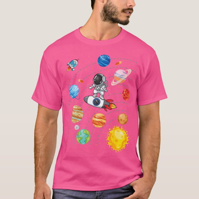 Solar System Planets Science Space Astronaut Unive T-Shirt (Front)