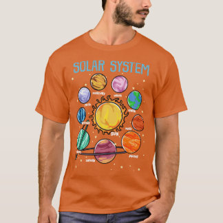 Solar System Planets Science Space Boys Girls SEM  T-Shirt