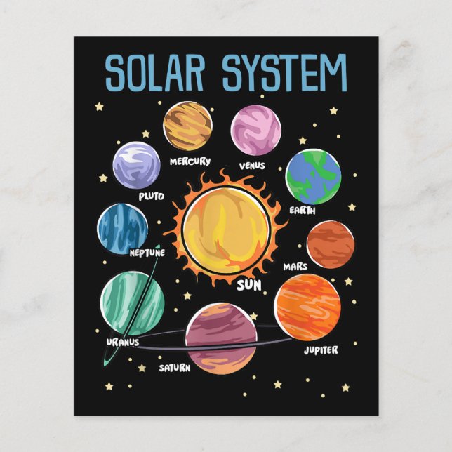 Solar System Planets Science Space Boys Girls STEM (Front)