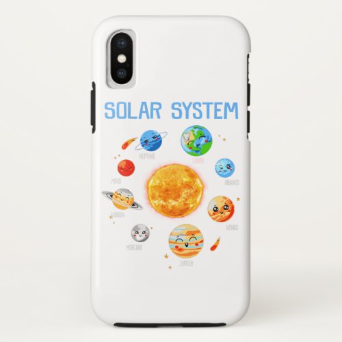 Solar System Planets Science Space Boys Girls STEM iPhone X Case