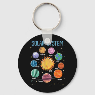 Solar System Planets Science Space Boys Girls STEM Keychain