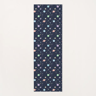 Solar System Planets Seamless Pattern Yoga Mat