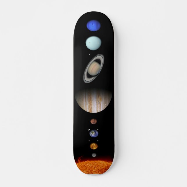 solar system planets skate deck (Front)
