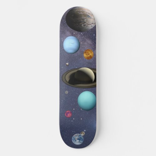 Solar system planets skateboard