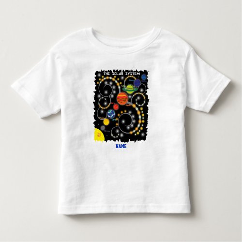 Solar System Planets Space Astronomy Toddler T_shirt