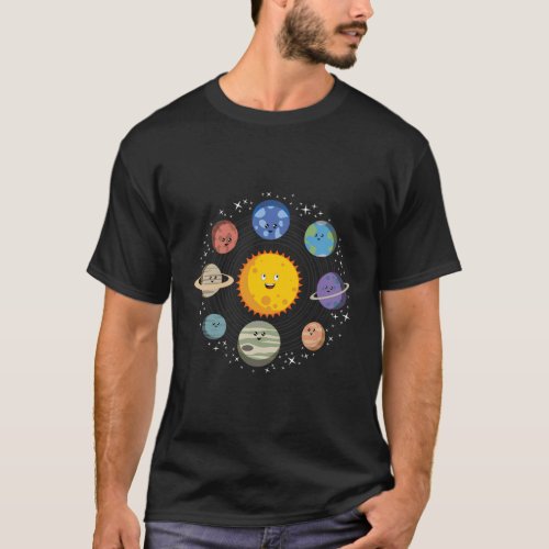 Solar System Planets Space Galaxy T_Shirt