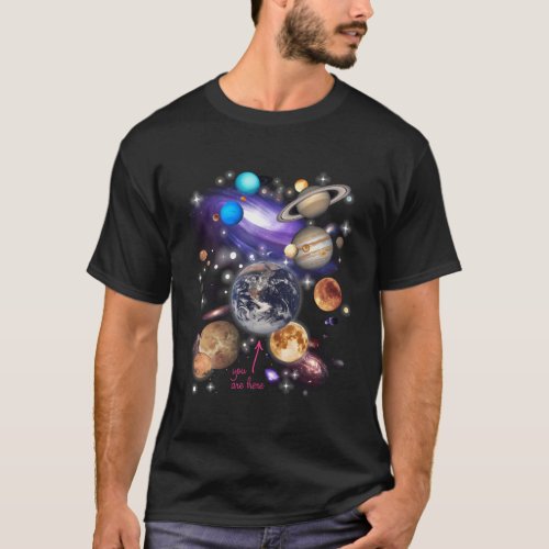 Solar System Planets Space T_Shirt