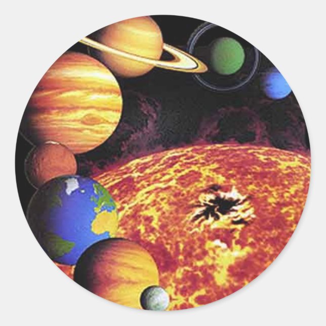 Solar System Planets Sticker (Front)