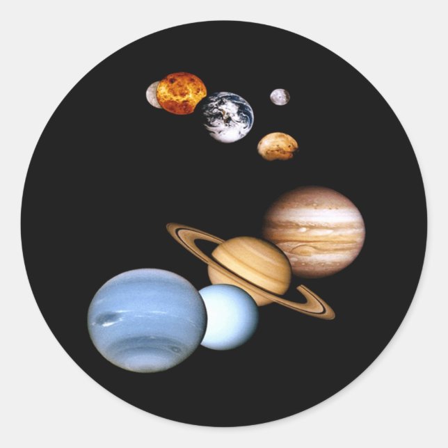 Solar System Planets Sticker (Front)