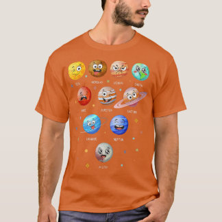 Solar System Planets Sun Space Funny Science Teach T-Shirt