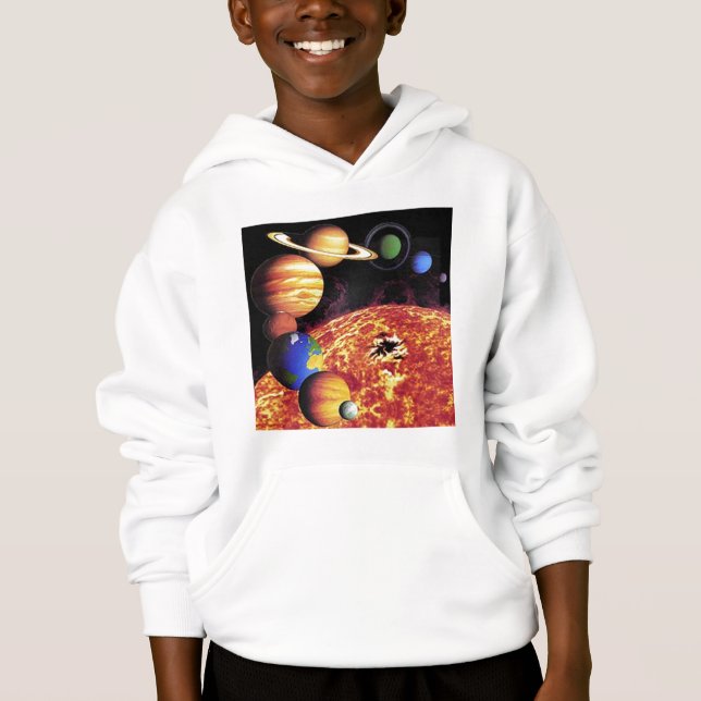 Solar System Planets T-Shirt Hoodie (Front)