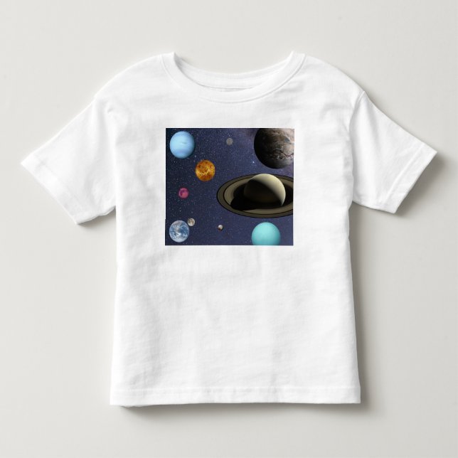 Solar system planets toddler t-shirt (Front)