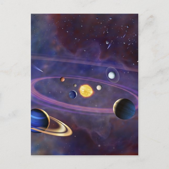 Solar System Postcard (Front)