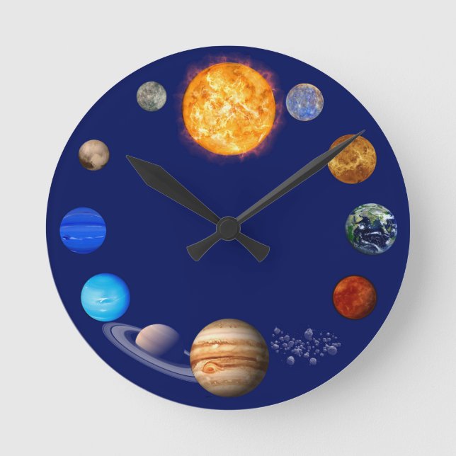 Solar System Space Clock (Front)