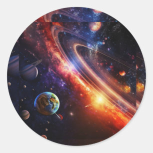Solar System Sticker