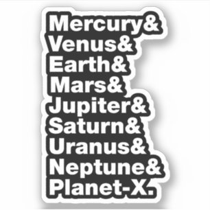Solar System Sticker