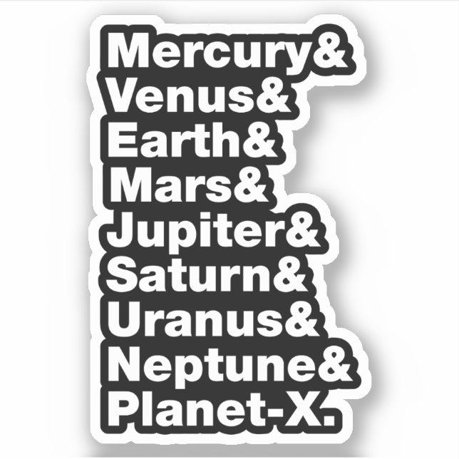 Solar System Sticker (Front)