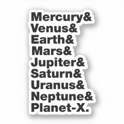 Solar System Sticker