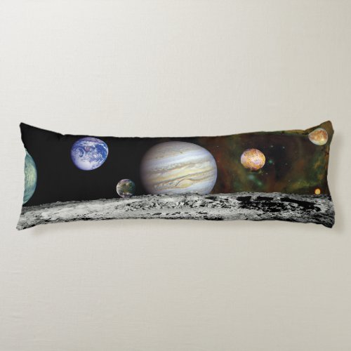 Solar System Voyager Images Montage Space Photos Body Pillow