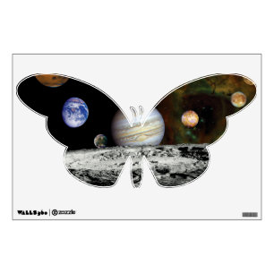 Solar System Voyager Images Montage Space Photos Wall Sticker