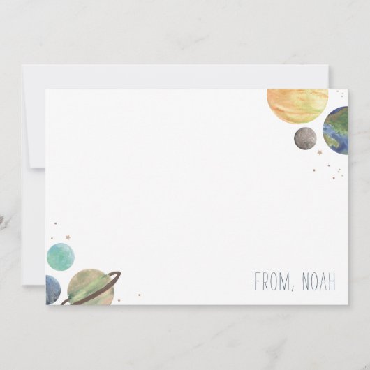 Solar System Watercolor (Front)