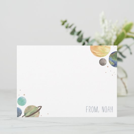 Solar System Watercolor (Standing Front)