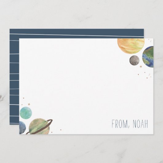 Solar System Watercolor (Front/Back)