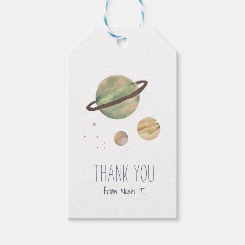 Solar System Watercolor Gift Tags