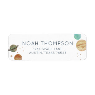 solar system address labels