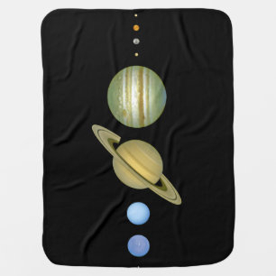 Solar Sytem ~ Long View Swaddle Blanket