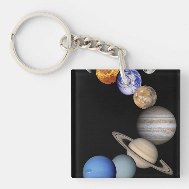 Solar Sytem Montage Keychain (Front)