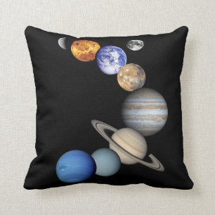Solar Sytem Montage Throw Pillow