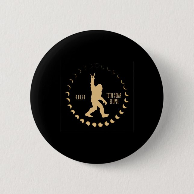 Solar Totality 4.08.24 Total Solar Eclipse Usa 202 Button (Front)