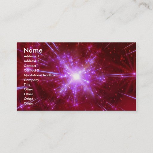 Customizable Solar View 13 Business Card