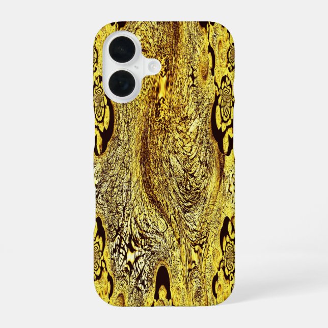 Solar vortex – spiraling infinity iPhone case (Back)