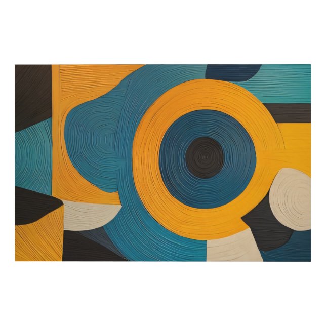 Solar Vortex Wood Wall Art (Front)