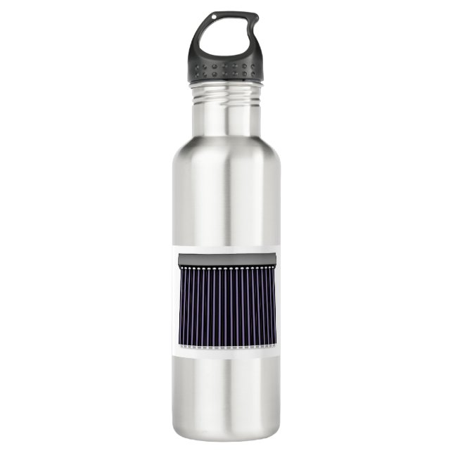 Solar water heater image stainless steel water bottle (Front)